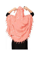 KITDAO Cotton Long Scarf Cum Mask scarves Usable for vehicle Driver White Printed Design Universal Size For Girl,Women Breathable Sun Protection Light Weight Cotton Fancy Scarf (2)