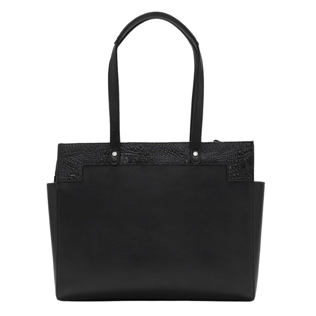 The Gusto Estelle - Premium Vegan Leather Tote Bag for Women | Stylish Hand Bag/Shoulder Bag with Zip | College, Casual Use, Office Tote Bag