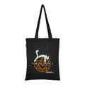 DANIOO DON'T WORRY WE CARRY Canvas Reusable Cloth Tote Bag With Zipper and Inner Pocket For Women and Girls, Travel/Beach/Gift/College Tote bag Pack Of 1 (Black) (White, Orange)