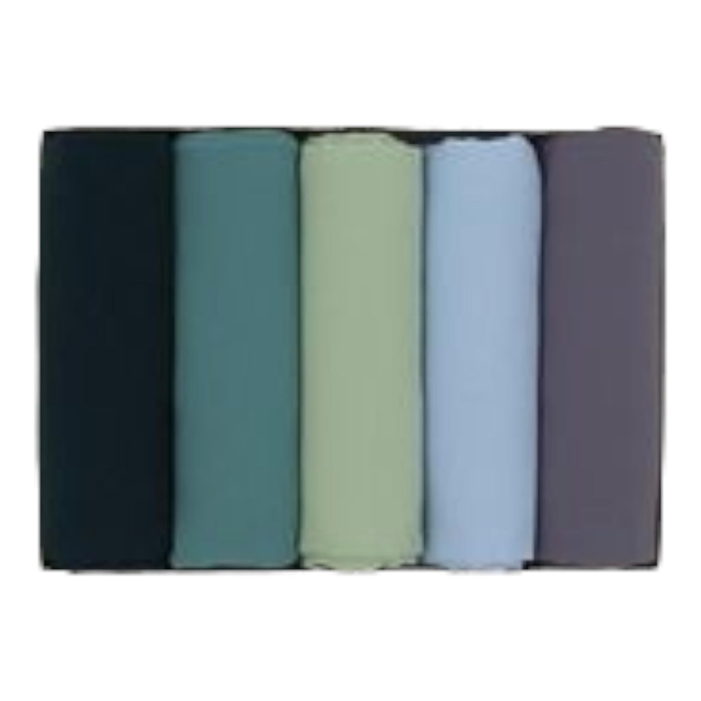 URSHIA Georgette Hijab Pack of 5 - Diamond and Malaysian Georgette (Pack of 5 - H)