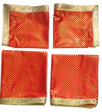 Lakshmi Maa Collection's Rumala Sahib Double Set(Red with Gota- 4 PEC.)