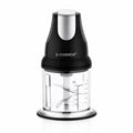E-COSMOS® Ultra Fast 250 Watts Electric Chopper – Twin Blade Vegetable Cutter & Mincer – 500ml Plastic Bowl with Storage Lid – Durable 100% Copper Motor – Multi-Purpose Whisk & Blend (Black)