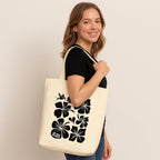 THE SACK CO. Canvas Tote Bags for Women with Zip, College Bag for Girls, 100% Organic Cotton Tote Bag for Shopping, Travel & beach bags for women