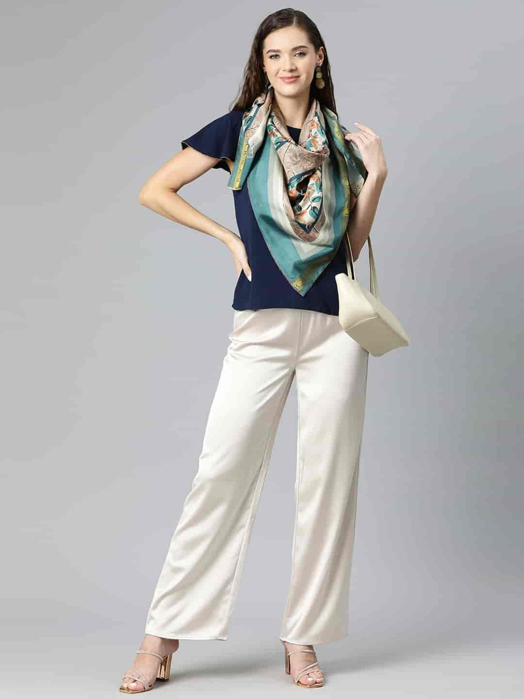 SILK LAND Women's Digital Printed Scarfs