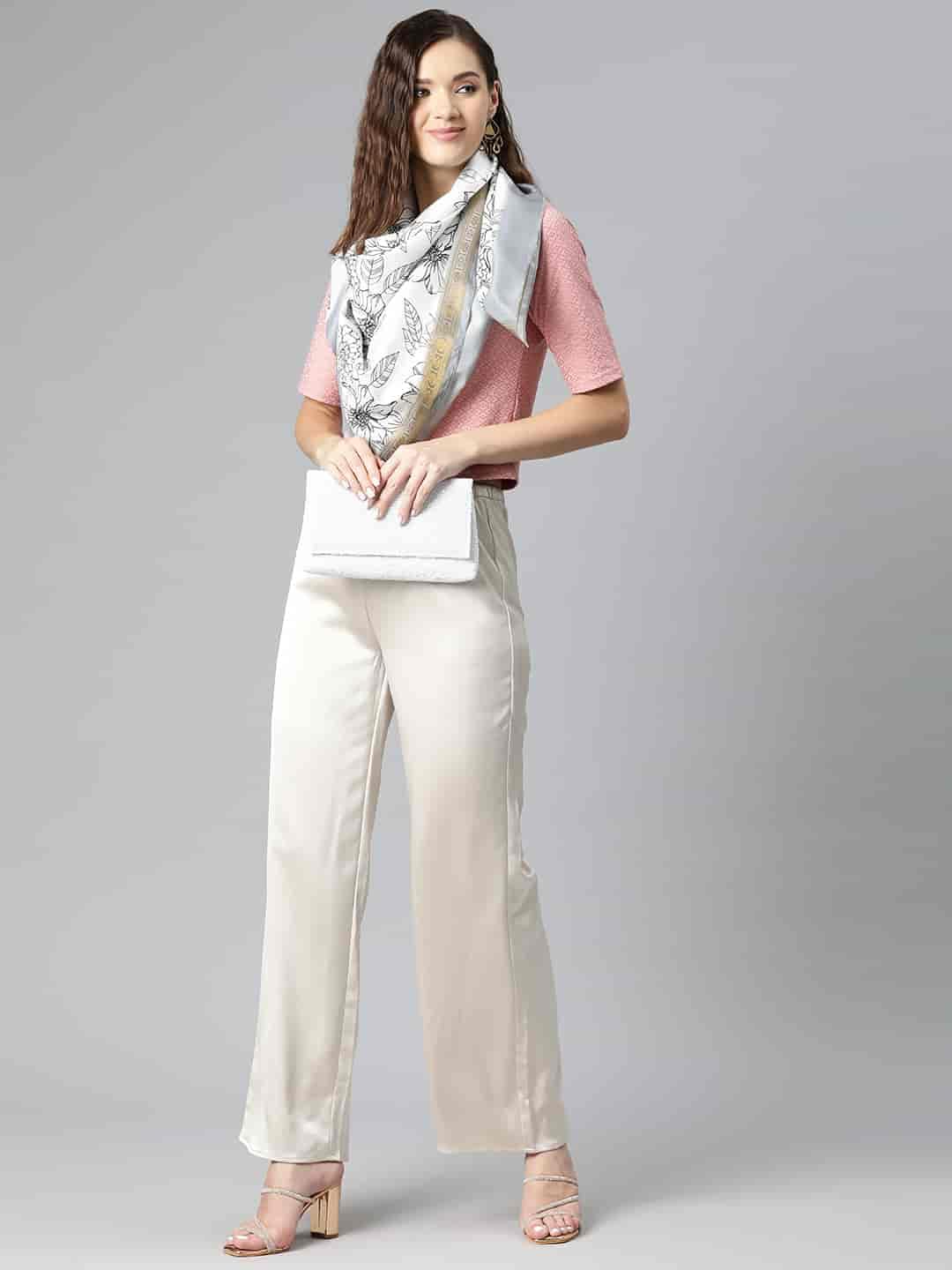 SILK LAND Women's Digital Printed Scarfs