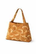 Foldable Reusable Cloth Bag, Cotton Polyester Blend, Long Shoulder Handles, Compact Design with Hook and Loop Closure