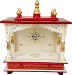 Kamdhenu Art and Craft Wooden Home Temple, Dimensions 22.9D x 45.7W x 53.3H Centimeters