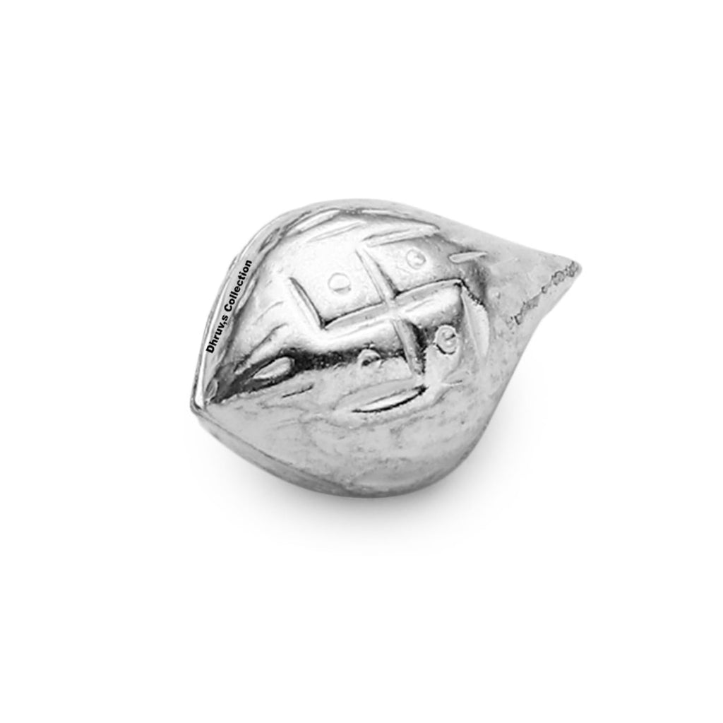 DHRUVS COLLECTION 925 Silver Nariyal for Pooja, Temple Decoration & Gift Purpose - 1 Gram
