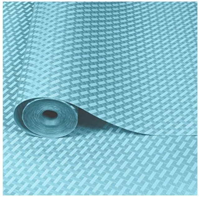 GripEasy Ocean Blue Food Grade Eva 45 cm by 4 m Multipurpose Shelf Liners Roll - Kitchen Drawer & Shelf Mat Kafalo