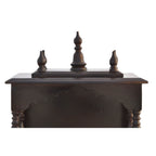 Jodhpur Handicrafts Wood Home Temple (20 x 12 x 24 inch, Beige)