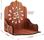SSI Wooden Mandir for Pooja Home Decoration Wall Mountend Beautiful Temple