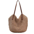 DUCHESS Straw Bag for Women Summer Beach Bag Soft Woven Tote Bag Large Rattan Shoulder Bag for Vacation
