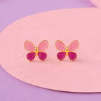 KISNA 9KT FlutterBling Gold Kids Earring | Pure Gold Gifts for Children