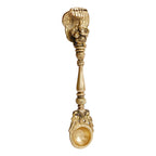 Artvarko Brass Ganesha Havan Spoon Idol Sheshnaag Ganesh Achmani Spoon for Hawan Kund Ghee Pooja 6.5 Inch