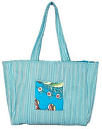 Cotton Tote bag for Women | Shoulder Bag | Durable Shopping bag | Reusable Grocery Bags | Eco friendly Bags| Handmade Cotton Bag | Stylish Quilted handBag |Vegan Tote Bag (Sky Blue)