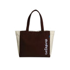 MyBri Studio Cotton Canvas Tote Bag for Women | Premium Reusable Shoulder Handbag with Zip Closure & Inner Zip Pocket | Stylish Everyday Bag for Office, College, Shopping & Travel (Rich burgundy)