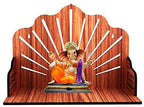 SSI Fully Handmade Beautiful Small Wooden Home and Office Temple/Pooja Mandir Home Temple Decorative Temple