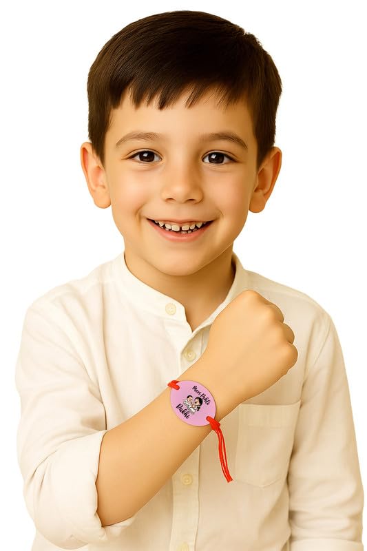 Raavi colors Newborn Rakhi Celebration – 1st Rakhi Combo with Baby-Friendly Design