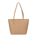 Mochi Women's Beige Stylish Faux Leather Tote Bag (66-365)