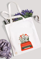 TAJNAN Reusable Tote Bags - 100% Organic Cotton Grocery Bag, Multi-Purpose, Eco-Friendly, Sturdy Canvas with 15kgs Capacity - Multiple Stylish Designs, Perfect Valentine's Gift