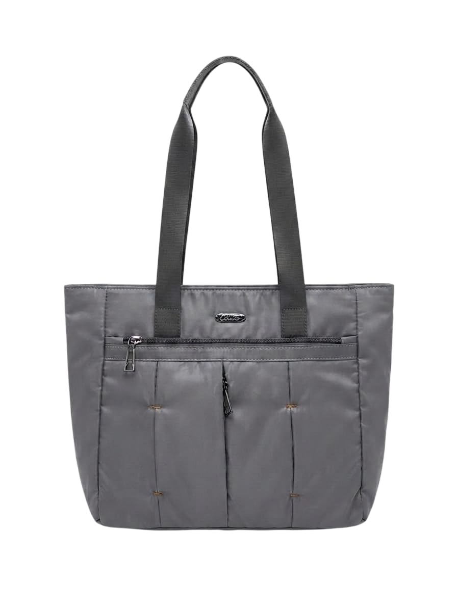 CELEBRINO Spacious Tote Handbag for Women | Nylon Hand Bags with Multiple Zip Compartments | Waterproof Large Shoulder Bag for Office, College, Travel & Shopping | Multi Pocket Zipper Handbags