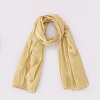 Ravaiyaa Women Solid Chiffon Scarves With Lace Border | Women Lightweight Breathable Solid Color Soft Chiffon Long Fashion Scarves Sun-proof Shawls Wrap (Beige)