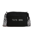 Street27 Women’s Premium Corduroy Tote Bag with Adjustable Wide Strap, Multi-Pocket Crossbody & Shoulder Handbag, Lightweight Everyday Carry with Secure Zipper Closure | (Black)