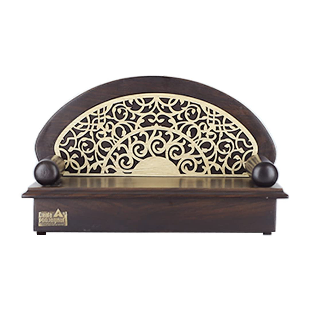 CREATA POOJAGHAR Vaastu Designer Handcrafted Wooden Dev Paat Home Temple Decorative, 15.2 Centimeters, 17.8 CM