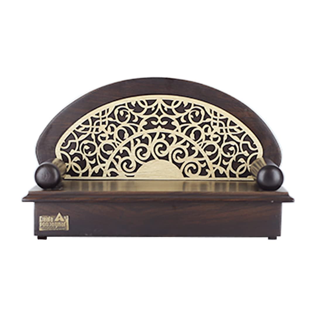 CREATA POOJAGHAR Vaastu Designer Handcrafted Wooden Dev Paat Home Temple Decorative, 15.2 Centimeters, 17.8 CM