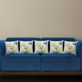 Trance Home Linen Set of 5 Premium Cotton 12x12 inch Cushion Covers for Sofa and Diwan | Throw Pillow/Small Cushion Pillow Covers – (12x12 inch | 30cmx30cm, Paradise Green) – Set of 5