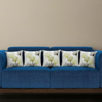 Trance Home Linen Set of 5 Premium Cotton 12x12 inch Cushion Covers for Sofa and Diwan | Throw Pillow/Small Cushion Pillow Covers – (12x12 inch | 30cmx30cm, Paradise Green) – Set of 5