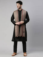 Pashmoda His and Her Gift Set of Fine wool and Embroidered Stole With Wooden Gift Box