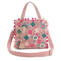 Boho Girl Mini Tote Bag for Women Whimsical Jacquard Handbag with Adjustable Strap Stylish and Elegant Ladies Crossbody Shoulder Purse, Sling Bag Perfect Birthday, Anniversary and Wedding Gift