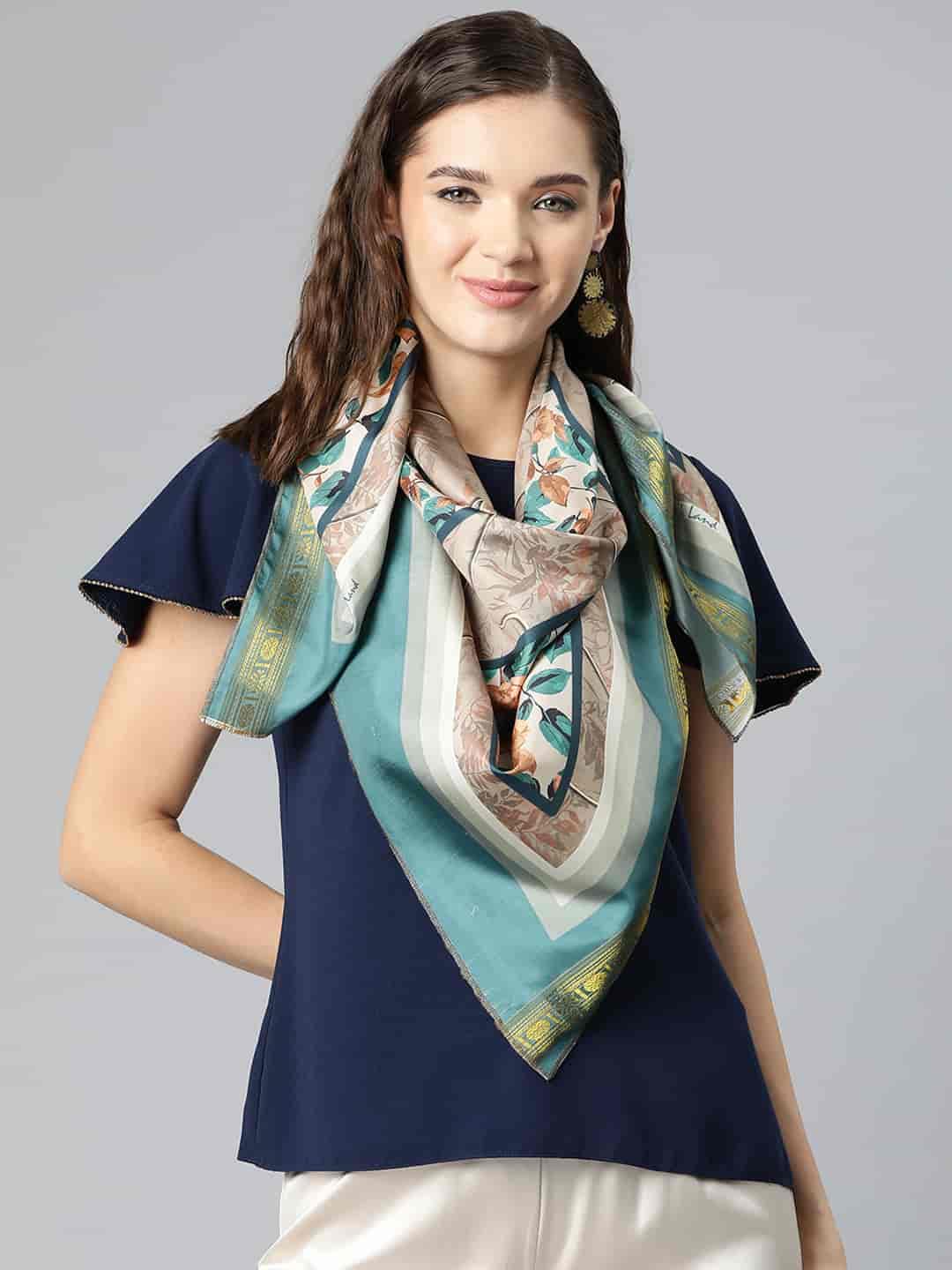 SILK LAND Women's Digital Printed Scarfs