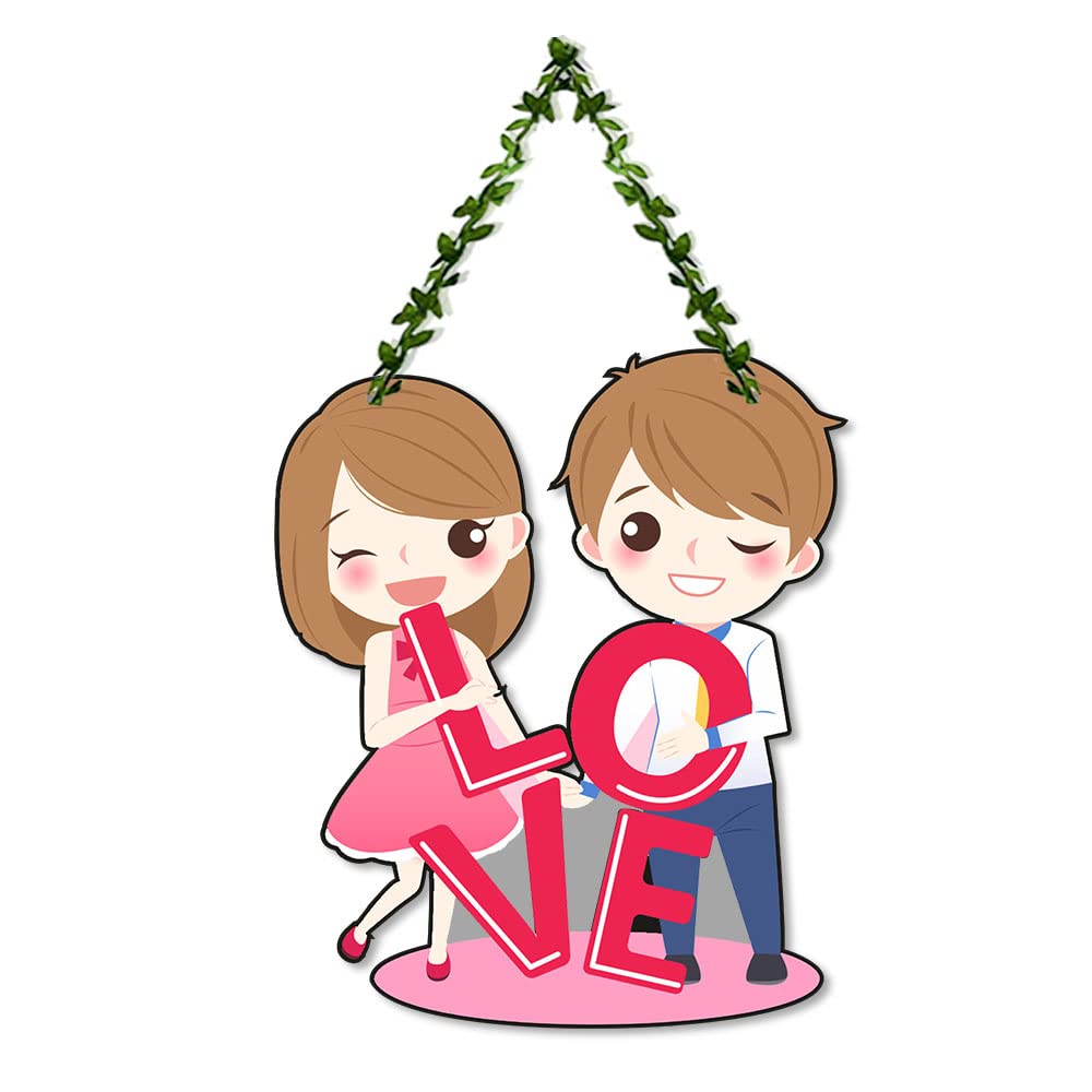 Artvibes Love Wall Hanging for Home Decor | Valentine Gift for Partner | Couple Gift | Gift Items For Girlfriend Boyfriend Husband Wife | Wall Poster | Aesthetic Wall Art | Wall Accent (WH_8305N)