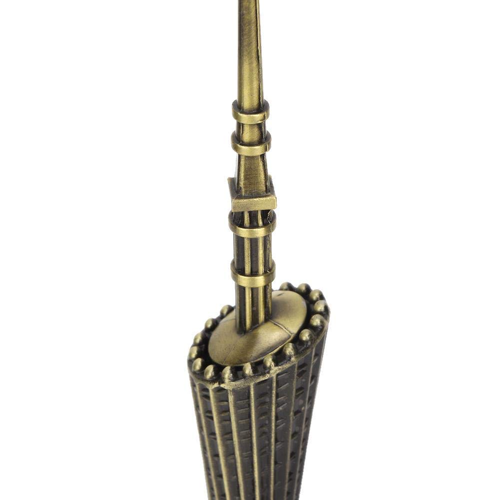 Gabani fashion Canton Tower Scale Model,Office Table showpiece, China World Landmark Figurine, Souvenir Architecture (Bronze Color)