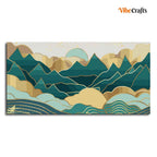 VIBECRAFTS Canvas Paintings for Living Room Drawing Room Abstract Mountains Lusurious Pattern Canvas Wall Painting Fitted With Wooden Frame For Home | Office | Living Room | Gifts (PTVCH_2519)