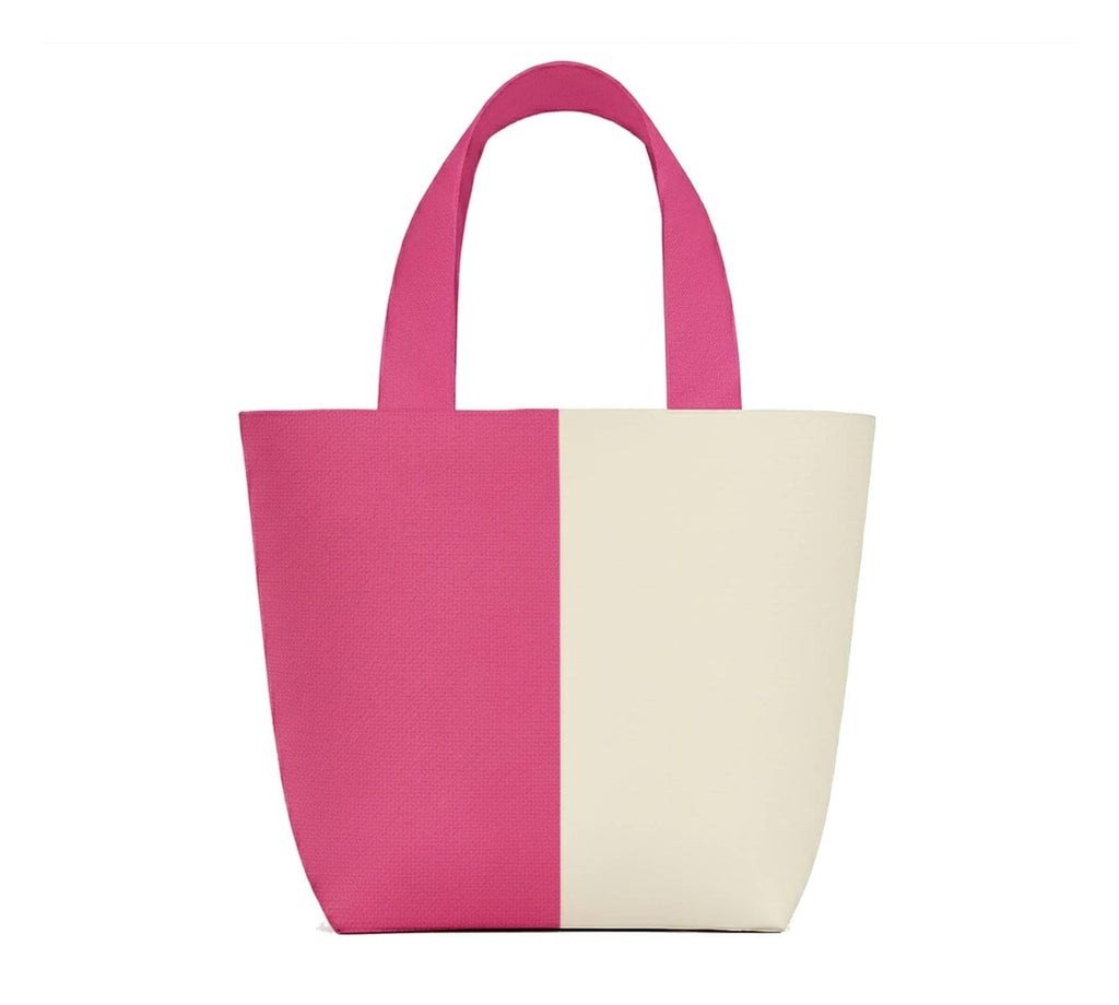 Lify Canvas Mini Tote Bag for Women | Small Handbag Purse with Zipper & Inner Pocket | Lightweight Cotton Canvas Craft Bag for Daily Use, Travel, Shopping & Gifting (1 Piece) (Dark Pink(Rani))
