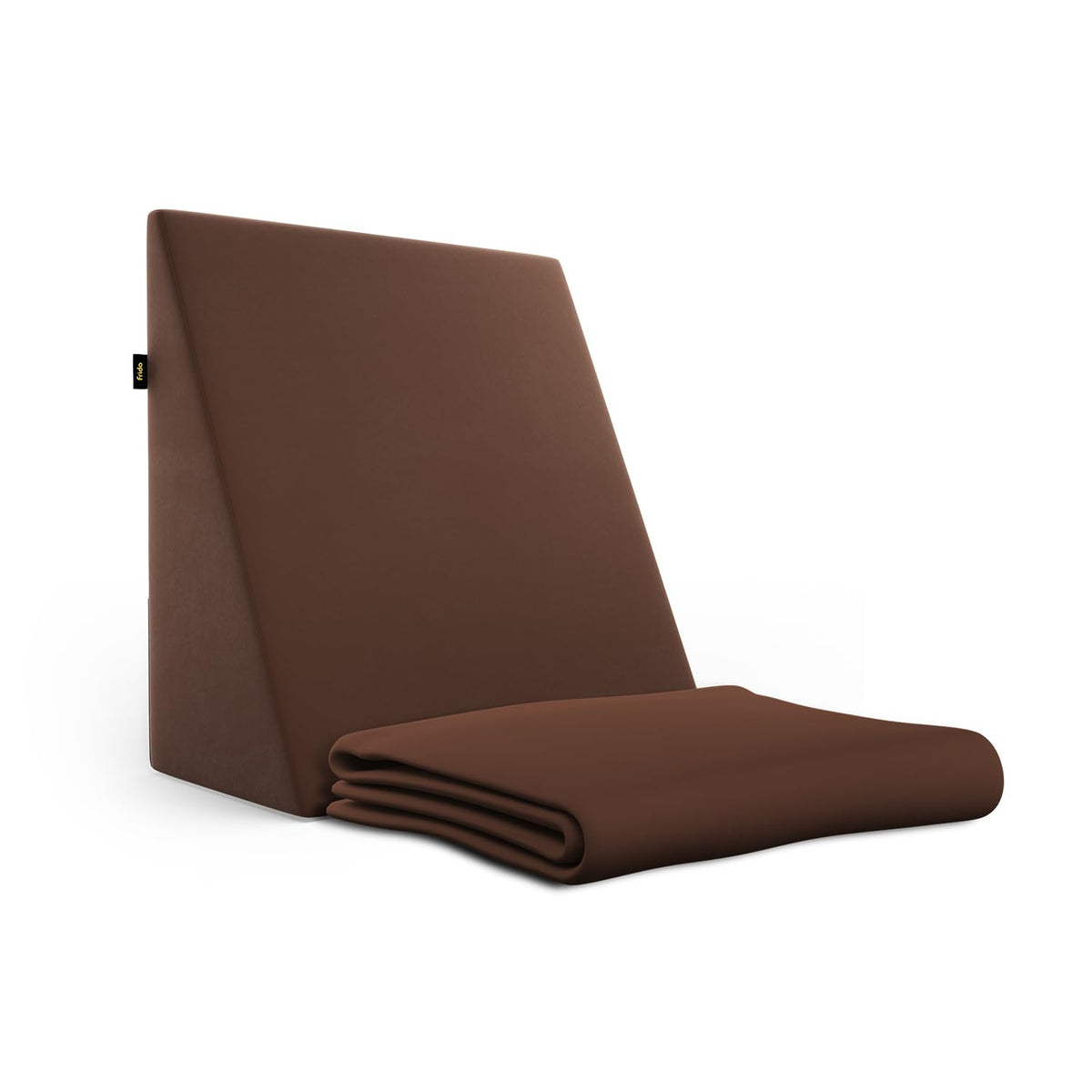 Frido Wedge Plus Cushion Cover | Ultrasoft, Breathable & Cool Pillow Cover | Aesthetic Pillow Cover for Home | Durable & Machine Washable | Coffee Brown