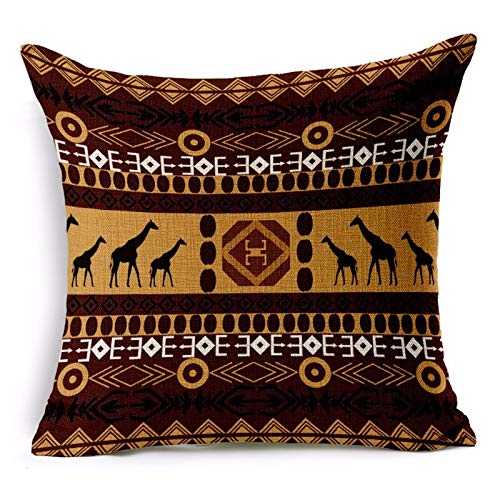 AEROHAVEN™ Set of 5 Decorative Hand Made Jute Throw/Pillow Cushion Covers - (Multicolor, 24 x 24 INCHES)
