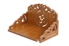 kriyanta Wooden Small Temple for Home Puja Mandir Wall Hanging and Table Top Home Mandir Temple Home Decor Beautiful Wooden Temple. (Hindolo 30)