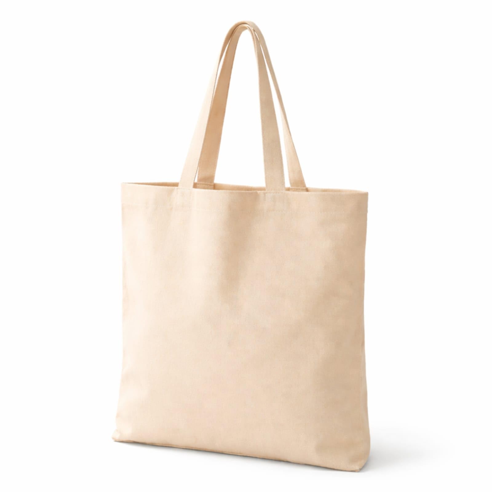 Normal Tote Bag | 100% Cotton Canvas Tote Bags with Long Handles | Reusable Eco-Friendly Shopping & Grocery Bag | Durable Plain Tote Bag for College, Office & School Use (Pack of 4)