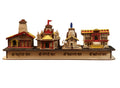 SriMaa Ventures : Char Dham Temple In 3D Model MDF Wood, Kedarnath, Badrinath, Gangotri, Yamunotri, For Home, Office, Decor,Multicolour