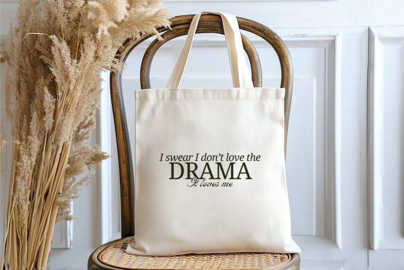 THE UMBRELLA STORE Cotton Canvas Tote Hand Bag with Pocket | Reusable Shopping Carry Bag