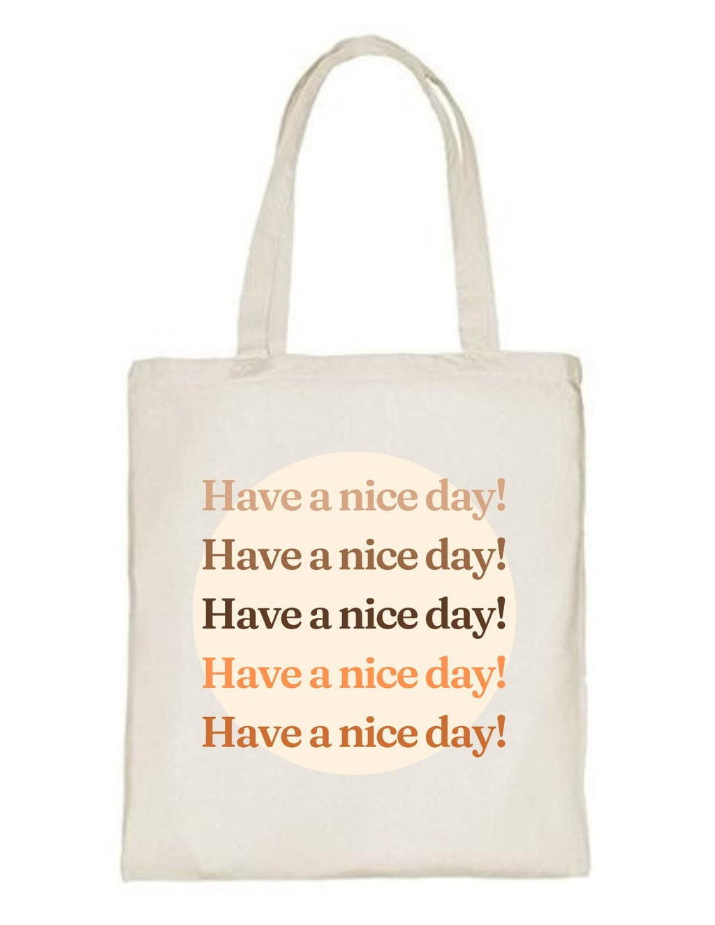 Delhi Printing Co. Nice day tote bag|Strong Cotton Bag for Shopping | Canvas Tote Bag for Women & Girls | Stylish Cotton Handbags (DCTBH-121)