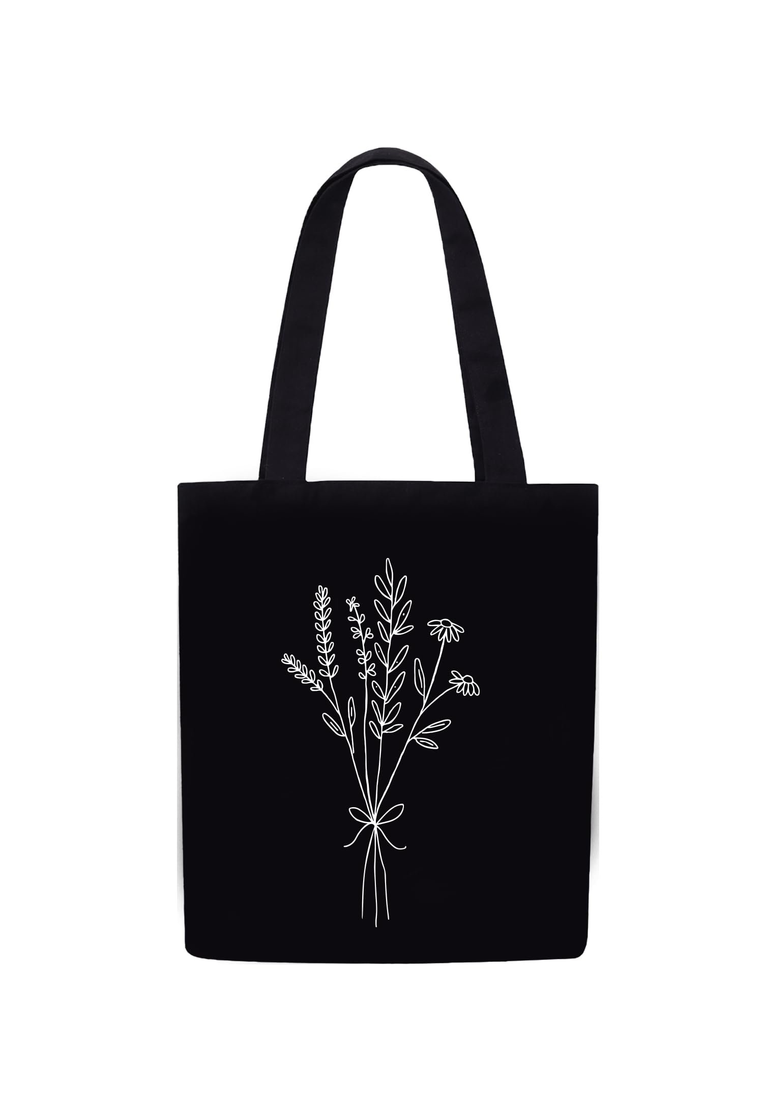 DOODLE Canvas Tote Bag for Women with Zip – Poly Cotton Shoulder Bag with Outer Zip & Inner Pocket for College, Office, Shopping & Travel