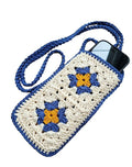 M.M.HANDICRAFT Modern Crochet Cotton Handmade bag, Cotton Shoulder bag Reusable Bag Crochet Purse Market Bag phone mobile bag