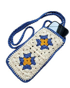 M.M.HANDICRAFT Modern Crochet Cotton Handmade bag, Cotton Shoulder bag Reusable Bag Crochet Purse Market Bag phone mobile bag