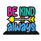 Artvibes Wooden Idols and Figurine Be Kind Always Quotes Table Decor for Office Desk Showpiece | Home Decoration | Living Room | Modern Gifting Item (SP_1171)