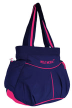 WILD MODA Women's Tote & Shoulder Bag (Set of 1) (Blue & Pink)